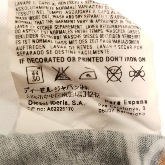 Diesel Women's Tank Top Floral Gray Orange Size XS - Picture 12 of 13